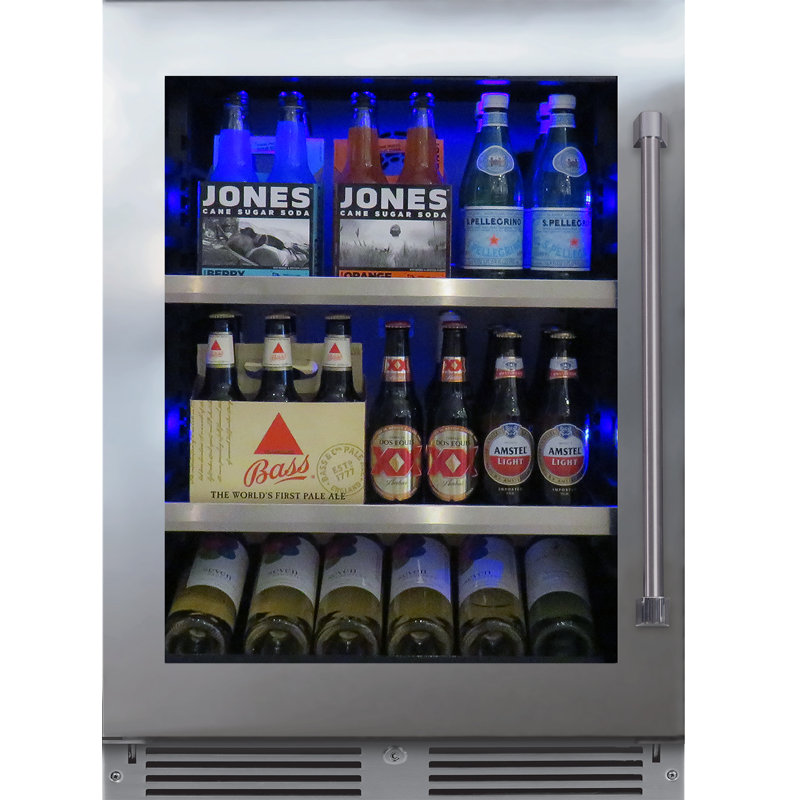 XO Appliance 145 Cans (12 oz.) BuiltIn Beverage Refrigerator with Wine